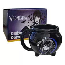 Caneca 3d Caldeirão 450ml Wandinha Wednesday Netfllix 