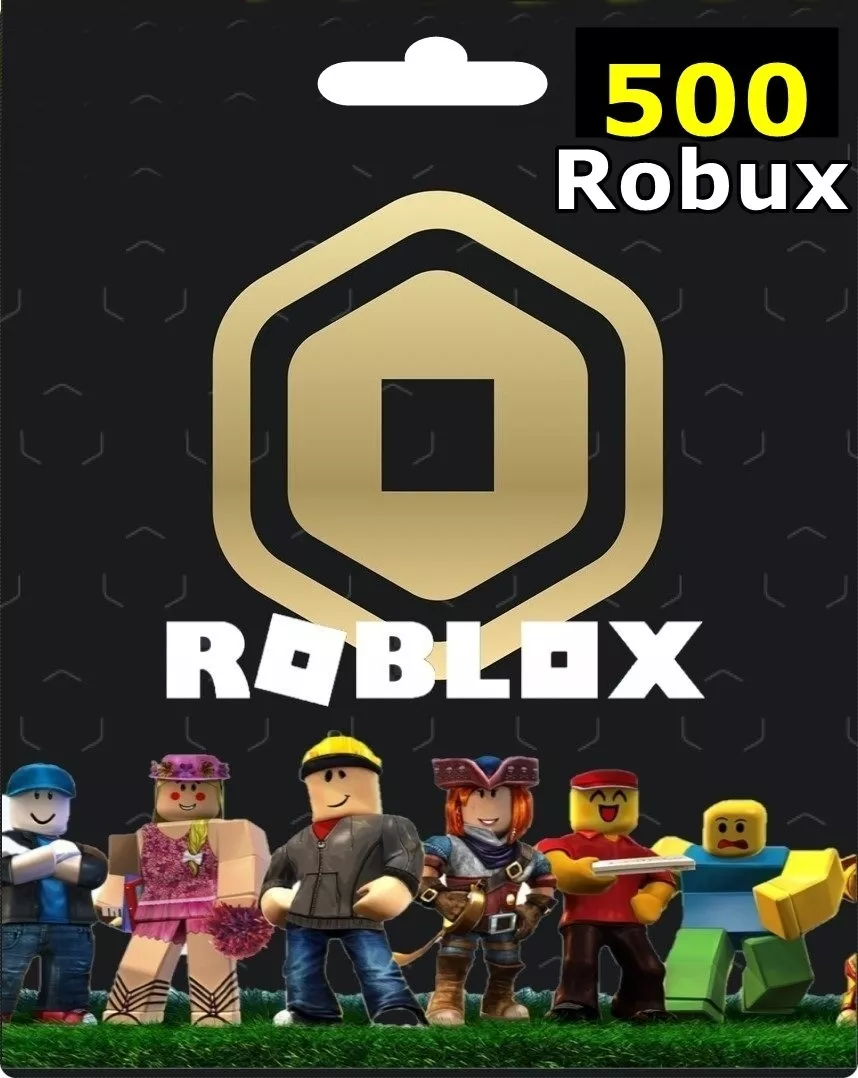 Cartão Roblox 500 Robux - Cartão Presente Roblox