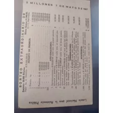 Billete De Lotería Nacional De 1947