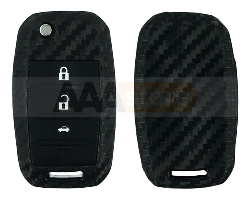 Funda Silicon Protector Llave Kia Sportage Rio 4 Botones Foto 2