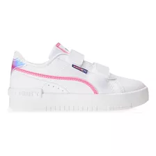 Tênis Infantil Jada Deep Dive Puma Cor Puma White-fast Pink-blue Skies Desenho Do Tecido Liso Tamanho 32 Br