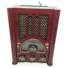 Radio Estilo Antiguo Onda Corta Bluetooth Am Fm Sw Mp3