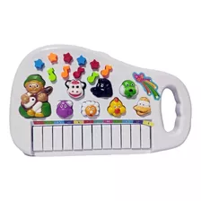 Piano Fazenda Sons Teclado Musical Educativo Infantil Luzes