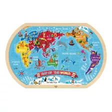 Puzzle Mapa Del Mundo 37 Piezas Tooky Toy