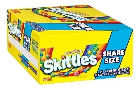 Dulces Skittles Candy Pack De 24
