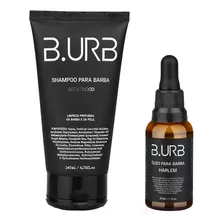 Kit Shampoo E Óleo Para Barba Black Barba Urbana - B.urb