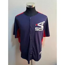 Camiseta Chicago White Sox - Azul Con Rojo