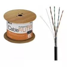 Cable Nexxt Cat6 %100 Cobre Negro Certificado 305 Mtr 