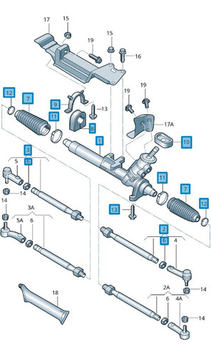 Cremallera Caja Direccion Para Volkswagen Jetta A4 2.0l 2005 Foto 9