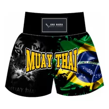 Molde Bermuda Kickboxing Muay Thay Pp Ao Xgg Luta Calçao