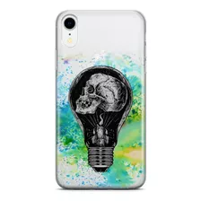 Capinha Para Celular Caveira Luz Preta