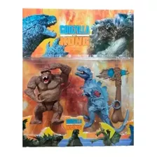 Muñecos Godzilla Vs King Kong Articulados X2 Tru 