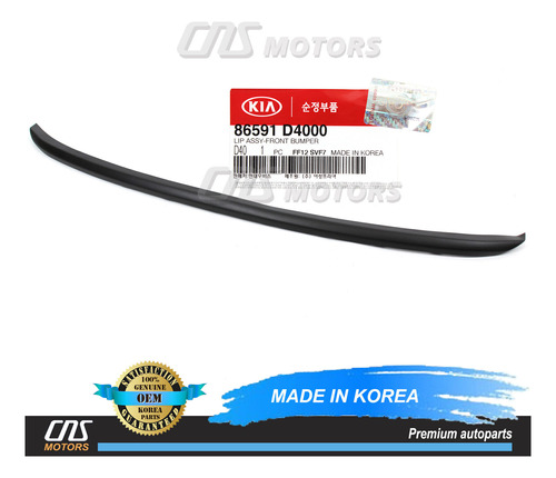 Oem Front Bumper Lower Lip Spoiler For 16-18 Kia O Ddf Foto 3