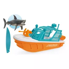 Barco De Brinquedo Com Tubarão Que Flutua De Verdade Usual