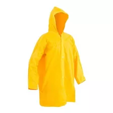 Capa De Chuva Em Pvc Com Capuz E Mangas Amarela Proteplus