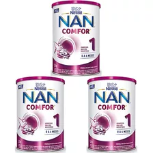 Kit C/3 Fórmula Infantil Nan Comfor 1 Lata 1,2 Kg