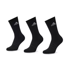 Meias adidas Amortecidas Cano Alto 3 Pares Preta - Ic1310