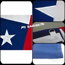 Bandera Chilena 140x210 Estrella Bordada Triple Costura 