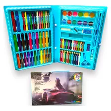 Maleta De Pintura Infantil Estojo 86 Peças Para Colorir