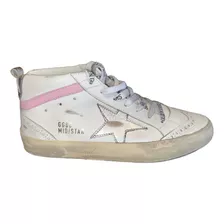 Zapatillas Golden Goose Mid Star- Talón Plata