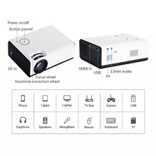 Projetor Blulory 1280 X 720p 4k Uhd Android 9 Smarte Wifi Cor Branco 110v/220v