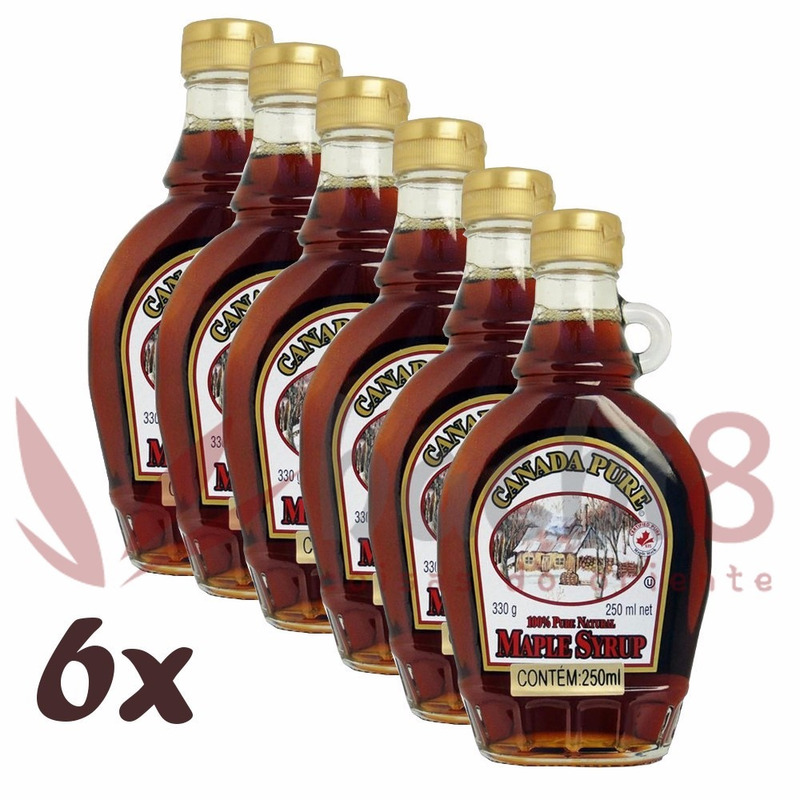 Maple Syrup 15% Xarope Bordo 250ml Canada Pure