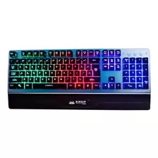 Teclado Gamer Knup Com Apoio De Punho E Retroiluminação Led