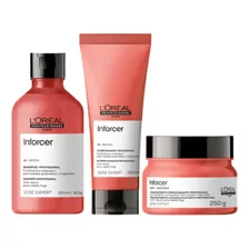 Kit Loreal Inforcer Sh 300ml+condicionador200ml+mascara250g