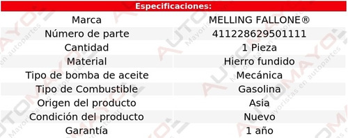 (1) Bomba Aceite Diplomat 6 Cil 3.7l Dodge 1978-1982 Foto 2