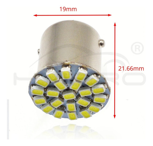 Par Focos Led 1156 Ba15s 12v Moto Auto Camioneta Camion Foto 4