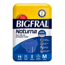 Fralda Geriátrica Bigfral Noturna M Com 8 Tiras