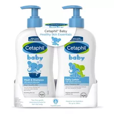 Cetaphil Baby Wash Shampoo Plus E Body Lotion Pack C/2 399ml