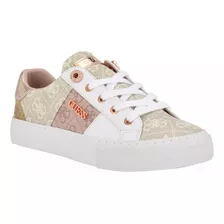 Tenis Mujer Gbg Guess Loven Sneakers Casuales Claros