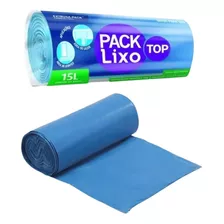 60 Sacos De Lixo Azul 100 Litros Rolo Picotado Resistente
