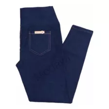 Kit Com 2 Calça Legging Cintura Alta Cotom Jeans P M G Gg