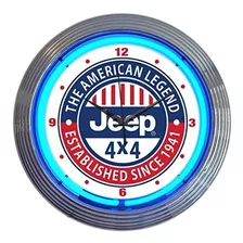 Neonetics Jeep La Leyenda Americana Reloj De Neon