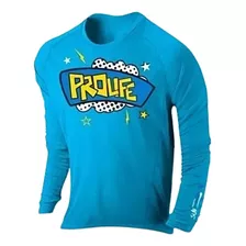 Camisa Infantil Protecao Uv Pfs 50+ Azul Prolife