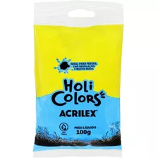 Artigo Para Festa Holi Colors 100g Azul Turquesa