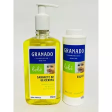 Kit Sabonete Líquido Glicerina 250ml + Talco Granado 100g 