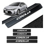Sticker Cubre Estribos Fibra Carbon Para Toyota Corolla