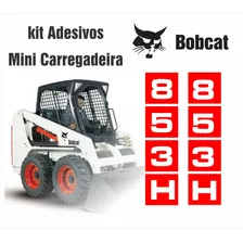  Kit Faixas Etiquetas Adesivo Minicarregadeira Bobcat 853h