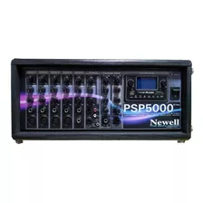 Mixer Amplificado 6 Canais Com Efeito Newell Psp5000 Bt-rec