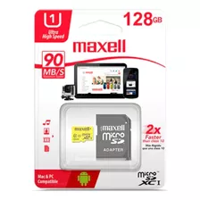 Tarjeta De Memoria Maxell Con Adaptador Sd 128gb Uhs-1