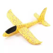 Avião Aeromodelo Avião Planador Espuma 48cm Cor Amarelo