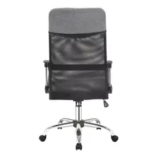 Silla De Escritorio Bons Lk-8045 Ergonómica Gris Con Tapizado De Mesh