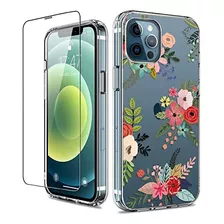 Funda Giika Para iPhone 12/12 Pro Flowers