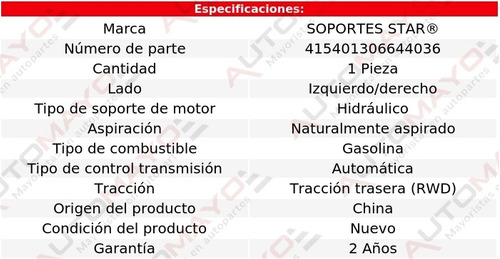 Soporte Tacn De Motor Izq/der Jaguar Xj8 8 Cil 4.2l 04-05 Foto 2