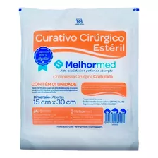 Curativo Cirúrgico Chumaço 15x30 Kit 25 Unidades