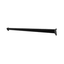 Régua Barra Reta 60cm Para Trilho Cremalheira Loja Kit 6 Uni Cor Preto