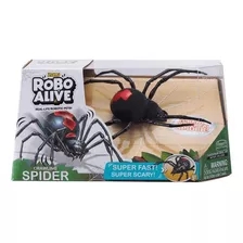 Figura Eletrônica Robo Alive Aranha Preto E Vermelho Candide